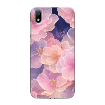 Силиконовый чехол на Huawei Y5 (2019) с принтом женский