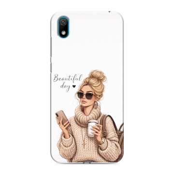 Силиконовый чехол на Huawei Y5 (2019) с принтом женский Силиконовый чехол на Huawei Y5 (2019) с принтом женский