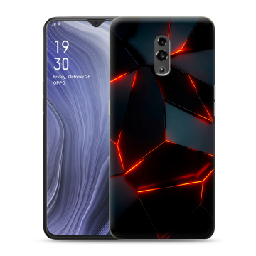 Пластиковый чехол на OPPO Reno Z с принтом Яркие абстракции