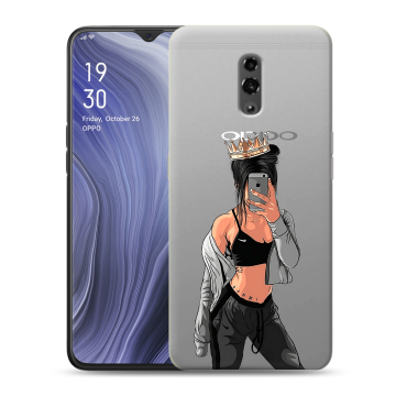Пластиковый чехол на OPPO Reno Z с принтом Женские принты Пластиковый чехол на OPPO Reno Z с принтом Женские принты
