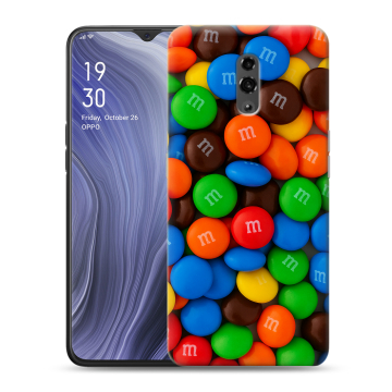 Пластиковый чехол на OPPO Reno Z с принтом Конфеты