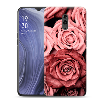 Пластиковый чехол на OPPO Reno Z с принтом Цветы розы