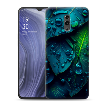 Пластиковый чехол на OPPO Reno Z с принтом Листья Пластиковый чехол на OPPO Reno Z с принтом Листья