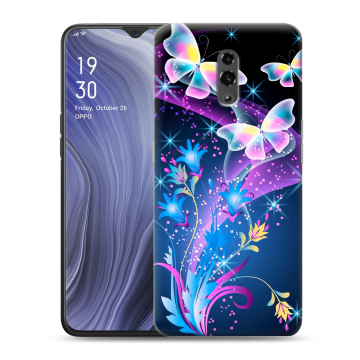 Пластиковый чехол на OPPO Reno Z с принтом Бабочки
