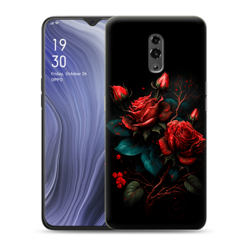 Пластиковый чехол на OPPO Reno Z с принтом Розы красные