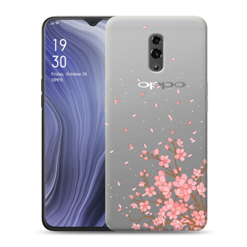 Пластиковый чехол на OPPO Reno Z с принтом Ветка сакуры