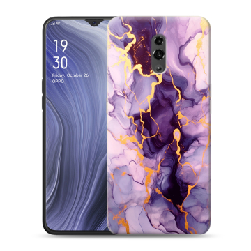 Пластиковый чехол на OPPO Reno Z с принтом Мрамор