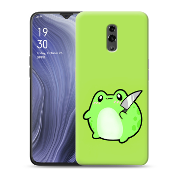 Пластиковый чехол на OPPO Reno Z с принтом Лягушенок