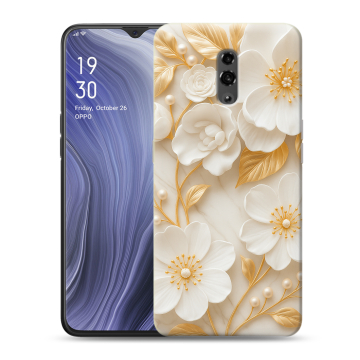 Пластиковый чехол на OPPO Reno Z с принтом Цветы