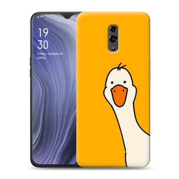 Пластиковый чехол на OPPO Reno Z с принтом Утка Пластиковый чехол на OPPO Reno Z с принтом Утка