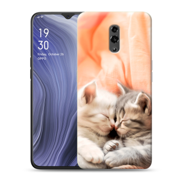 Пластиковый чехол на OPPO Reno Z с принтом Котята Пластиковый чехол на OPPO Reno Z с принтом Котята