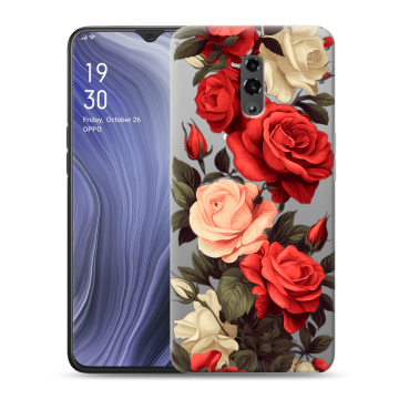 Пластиковый чехол на OPPO Reno Z с принтом Розы