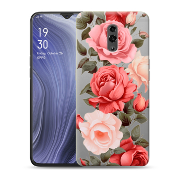 Пластиковый чехол на OPPO Reno Z с принтом Розы