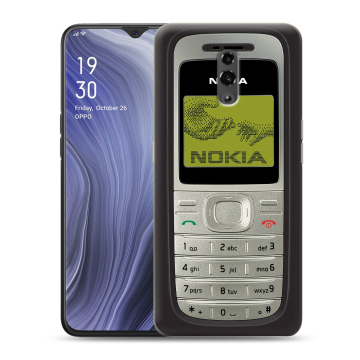 Пластиковый чехол на OPPO Reno Z с принтом Ретро Нокия