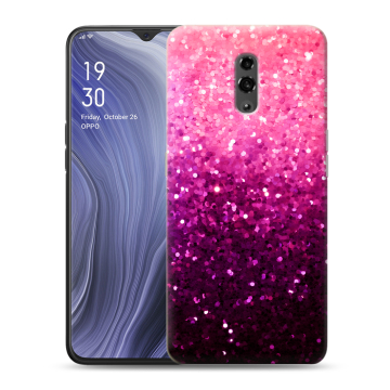 Пластиковый чехол на OPPO Reno Z с принтом Блестки