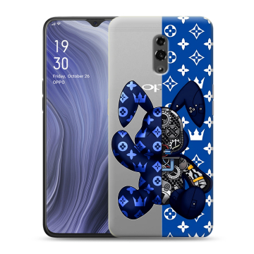Пластиковый чехол на OPPO Reno Z с принтом Луи робот
