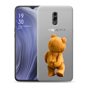 Пластиковый чехол на OPPO Reno Z с принтом Медведь