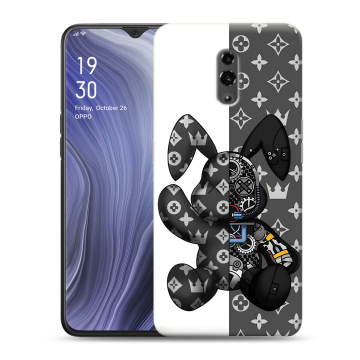 Пластиковый чехол на OPPO Reno Z с принтом Луи робот
