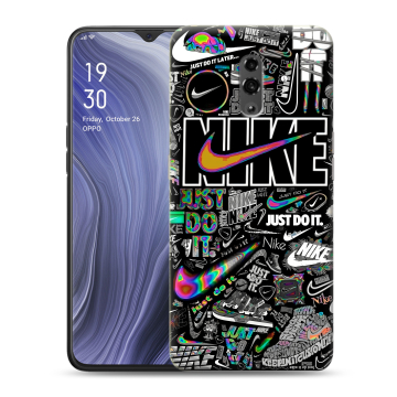 Пластиковый чехол на OPPO Reno Z с принтом Найк