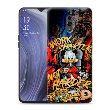 Пластиковый чехол на OPPO Reno Z с принтом Дональд Дак Деньги