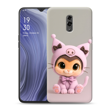 Пластиковый чехол на OPPO Reno Z с принтом Куроми Kuromi 