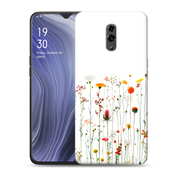 Пластиковый чехол на OPPO Reno Z с принтом цветы