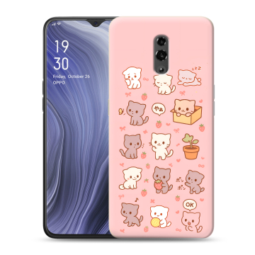 Пластиковый чехол на OPPO Reno Z с принтом Hello Kitty Хелоу Кити Пластиковый чехол на OPPO Reno Z с принтом Hello Kitty Хелоу Кити