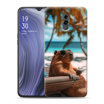 Пластиковый чехол на OPPO Reno Z с принтом Капибара