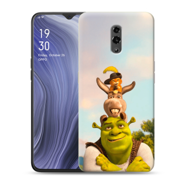 Пластиковый чехол на OPPO Reno Z с принтом Шрек Shrek Пластиковый чехол на OPPO Reno Z с принтом Шрек Shrek