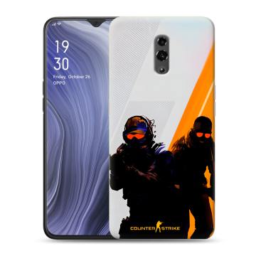 Пластиковый чехол на OPPO Reno Z с принтом Контер страйк Counter strike Пластиковый чехол на OPPO Reno Z с принтом Контер страйк Counter strike