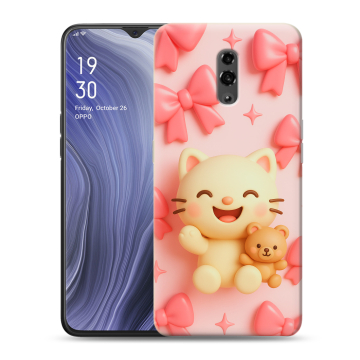 Пластиковый чехол на OPPO Reno Z с принтом для девочек