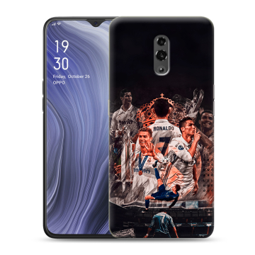 Пластиковый чехол на OPPO Reno Z с принтом Реал Роналдо Real Ronaldo