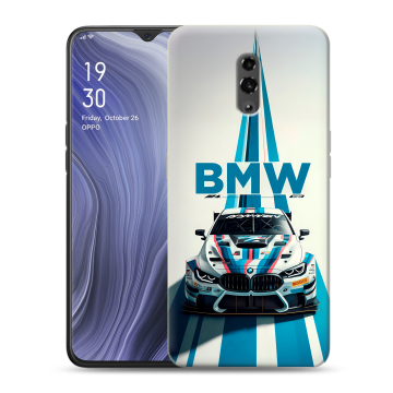 Пластиковый чехол на OPPO Reno Z с принтом БМВ BMW