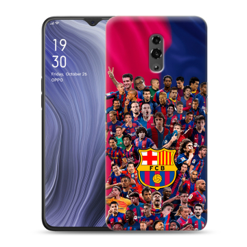Пластиковый чехол на OPPO Reno Z с принтом Барселона Barcelona