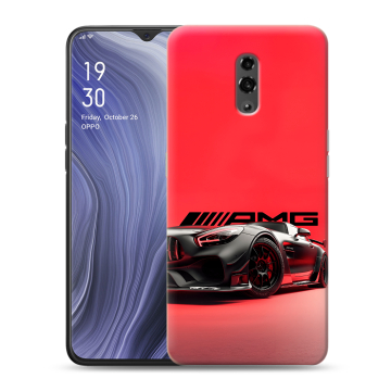 Пластиковый чехол на OPPO Reno Z с принтом Мерседес Mercedes AMG Пластиковый чехол на OPPO Reno Z с принтом Мерседес Mercedes AMG