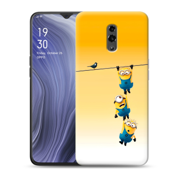 Пластиковый чехол на OPPO Reno Z с принтом Миньоны