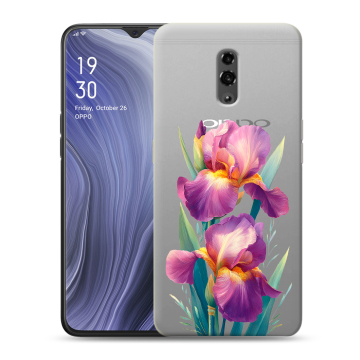 Пластиковый чехол на OPPO Reno Z с принтом Цветы орхидеи Пластиковый чехол на OPPO Reno Z с принтом Цветы орхидеи