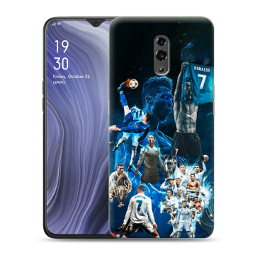 Пластиковый чехол на OPPO Reno Z с принтом Реал Роналдо
