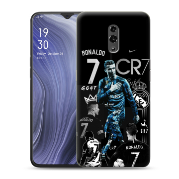 Пластиковый чехол на OPPO Reno Z с принтом Реал Роналдо