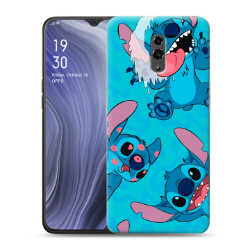 Пластиковый чехол на OPPO Reno Z с принтом Лило и Стич