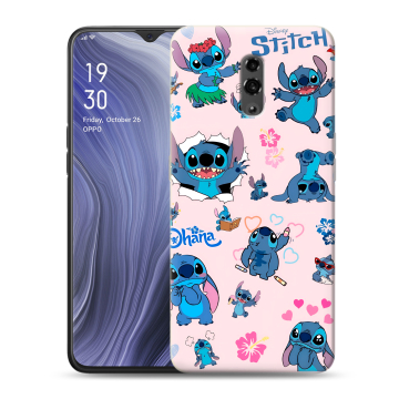 Пластиковый чехол на OPPO Reno Z с принтом Лило и Стич