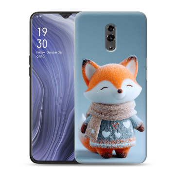 Пластиковый чехол на OPPO Reno Z с принтом Лиса Пластиковый чехол на OPPO Reno Z с принтом Лиса