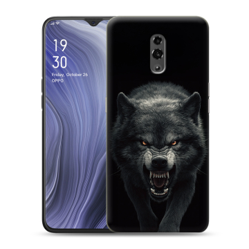 Пластиковый чехол на OPPO Reno Z с принтом Волк