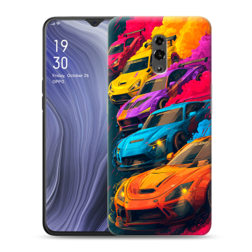 Пластиковый чехол на OPPO Reno Z с принтом Тачки Пластиковый чехол на OPPO Reno Z с принтом Тачки