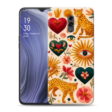 Пластиковый чехол на OPPO Reno Z с принтом Модный принт Пластиковый чехол на OPPO Reno Z с принтом Модный принт