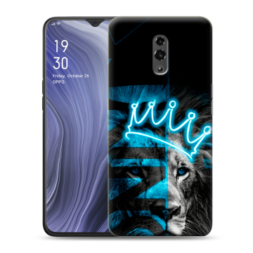 Пластиковый чехол на OPPO Reno Z с принтом Король лев Пластиковый чехол на OPPO Reno Z с принтом Король лев
