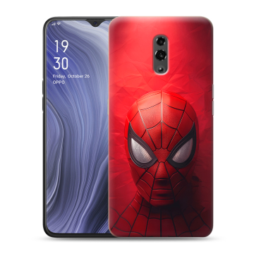 Пластиковый чехол на OPPO Reno Z с принтом Spiderman Человек паук