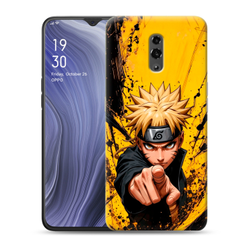 Пластиковый чехол на OPPO Reno Z с принтом Naruto Наруто