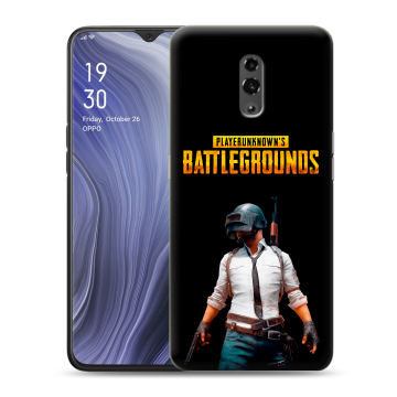 Пластиковый чехол на OPPO Reno Z с принтом PUGB ПАГБ