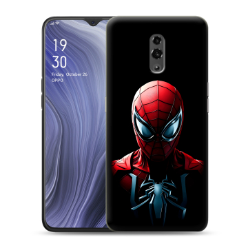 Пластиковый чехол на OPPO Reno Z с принтом Spiderman Человек паук